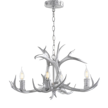 Eldora Adjustable Resin Antler LED Chandelier